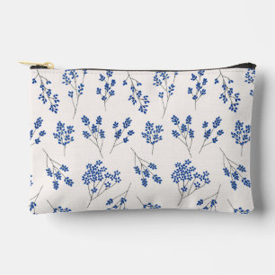 Kosmetische Beutel aus blau und weiß