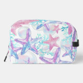 Kosmetische Beutel Hübsch Pink Starfish Muster (Rückseite)