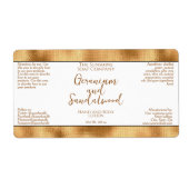 Kosmetische Flasche oder JAR-Etikett - Goldfolie (Vorne)