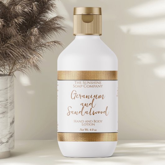 Kosmetische Flasche oder JAR-Etikett - Goldfolie