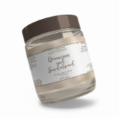 Kosmetische Flasche oder JAR-Etikett - Perlflasche