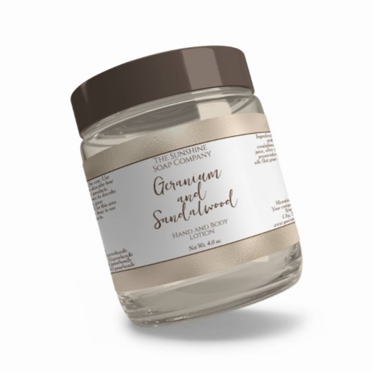 Kosmetische Flasche oder JAR-Etikett - Perlflasche