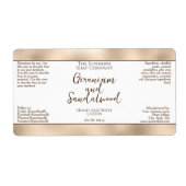 Kosmetische Flasche oder JAR-Etikett - Perlflasche (Vorne)