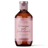 Kosmetische Flasche oder JAR-Etikett - rosafarbene