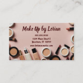 Kosmetische Grenze bei dunklem Pfirsich Visitenkarte (Vorderseite)