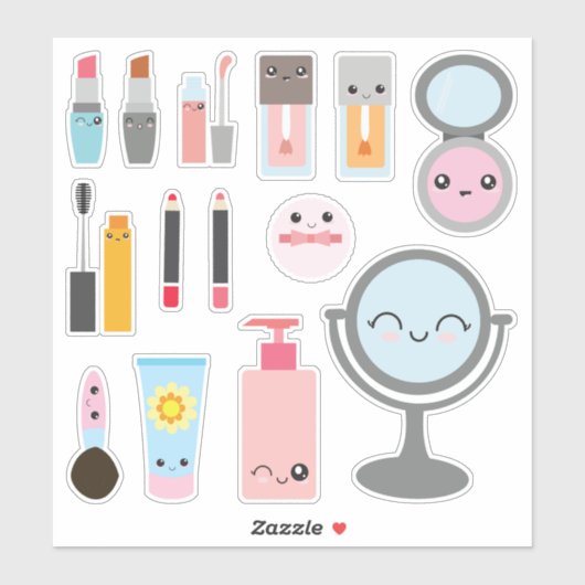 Kosmetische Kosmetik für Kinder Aufkleber (Blatt)