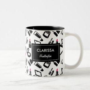 Kosmetische Muster Individuelle Name Zweifarbige Tasse