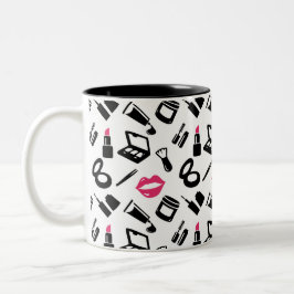 Kosmetische Muster Individuelle Name Zweifarbige Tasse