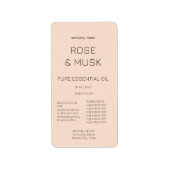 Kosmetische Öletiketten/Tropferflaschen mit Qrcode Adressaufkleber (Vorne)