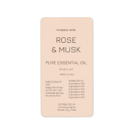 Kosmetische Öletiketten/Tropferflaschen mit Qrcode Adressaufkleber