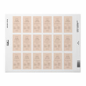 Kosmetische Öletiketten/Tropferflaschen mit Qrcode Adressaufkleber (Vorne)