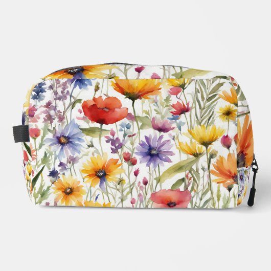 Kosmetische Tasche Hübsche farbenfrohe Wildblume K (Vorderseite)