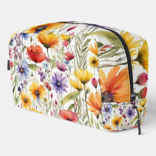 Kosmetische Tasche Hübsche farbenfrohe Wildblume K (Rechte Ecke)