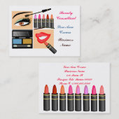 Kosmetische Verkaufs-Person Visitenkarte (Vorne/Hinten)