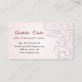 Kosmetische Visitenkarte, Beauty & Make-up Center Visitenkarte