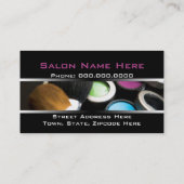 Kosmetische Visitenkarten zusammenstellen Visitenkarte (Rückseite)