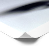 Kosmetischer Löffel mit einer Figur eines Leutnist Poster (Ecke)