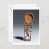 Kosmetischer Löffel mit einer Figur eines Leutnist Postkarte (Vorne/Hinten)