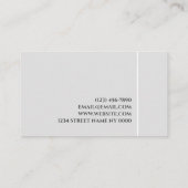 Kosmetischer Nurse-Injektor Kosmetischer Chirurg Visitenkarte (Rückseite)