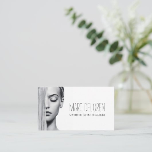 Kosmetischer Nurse-Injektor Kosmetischer Chirurg Visitenkarte (Stehend Vorderseite)