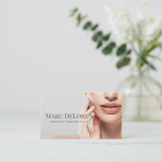 Kosmetischer Nurse-Injektor Kosmetischer Chirurg Visitenkarte (Stehend Vorderseite)