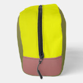 Kosmetischer Toilettenbeutel, gelb-grün, monogramm Waschbeutel (Rechts)