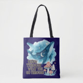 Kosmetischer Wal & Pilze Tote Tasche (Vorderseite)