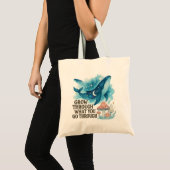 Kosmetischer Wal & Pilze Tote Tragetasche (Vorderseite (Produkt))