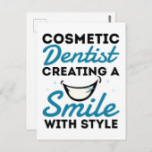 Kosmetischer Zahnarztstil Postkarte (Vorne/Hinten)