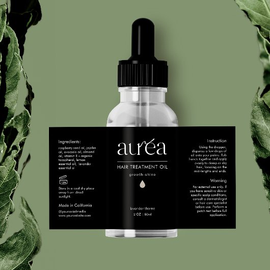 Kosmetisches Beauty-Flasche-Etikett