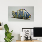 Kosmetisches Gefäß in Form eines Fisches Poster (Heimbüro)