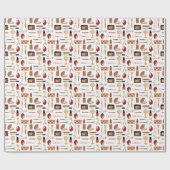 Kosmetisches Makeup-Muster Geschenkpapier (Flach)