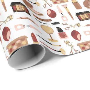 Kosmetisches Makeup-Muster Geschenkpapier