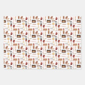 Kosmetisches Makeup-Muster Geschenkpapier Set (Vorderseite)