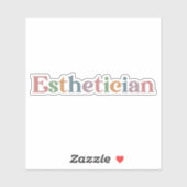 Kosmetologe Beautician Aufkleber (Blatt)