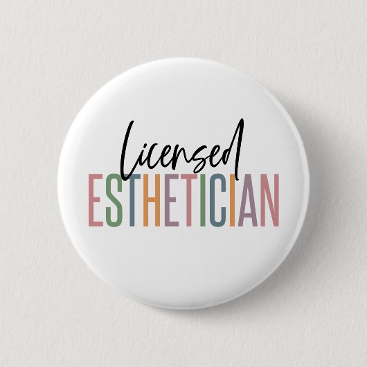 Kosmetologe Beautician Button (Vorderseite)