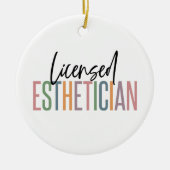 Kosmetologe Beautician Keramik Ornament (Vorne)