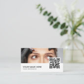 Kosmetologe Botox Injektionen QR Code Visitenkarte (Stehend Vorderseite)