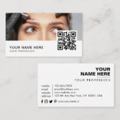 Kosmetologe Botox Injektionen QR Code Visitenkarte (Vorne/Hinten)