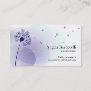 Kosmetologe Business Card Gentle Dandelion Visitenkarte
