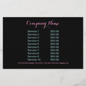 Kosmetologe Haar Make-Artist WELLNESS-CENTER Salon Flyer (Hinten)