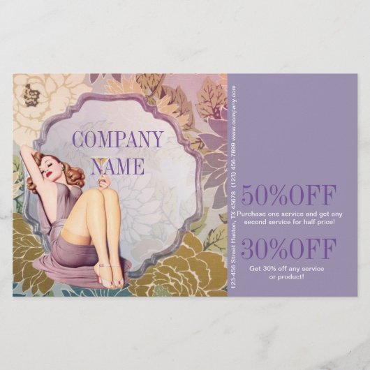 Kosmetologe Haar Make-Artist WELLNESS-CENTER Salon Flyer (Vorne)