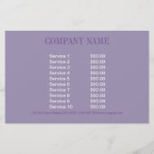 Kosmetologe Haar Make-Artist WELLNESS-CENTER Salon Flyer (Hinten)