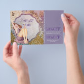 Kosmetologe Haar Make-Artist WELLNESS-CENTER Salon Flyer (Handgriff)