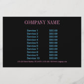 Kosmetologe Kosmetikerin Flyer (Hinten)