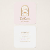 Kosmetologe Pink Beauty Girl Face (Vorne & Hinten)