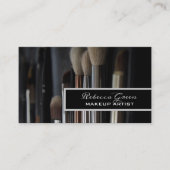 Kosmetologe Pinsel Stylist Makeup Künstler Visitenkarte (Vorderseite)