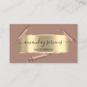 Kosmetologe Spritze Botox B12 QRCode Brown Visitenkarte (Vorderseite)