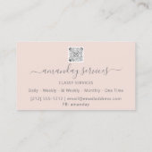 Kosmetologe Spritze Botox B12 QRCode Holograph Visitenkarte (Rückseite)