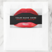 Kosmetologen-Labels bilden die Geschäftsausstattun Rechteckiger Aufkleber (Tasche)